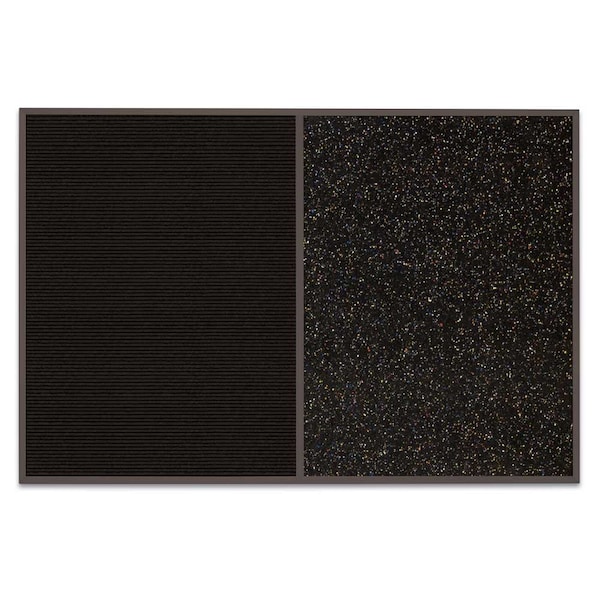 Sliding Door Indoor Enclosed Corkboard, 9